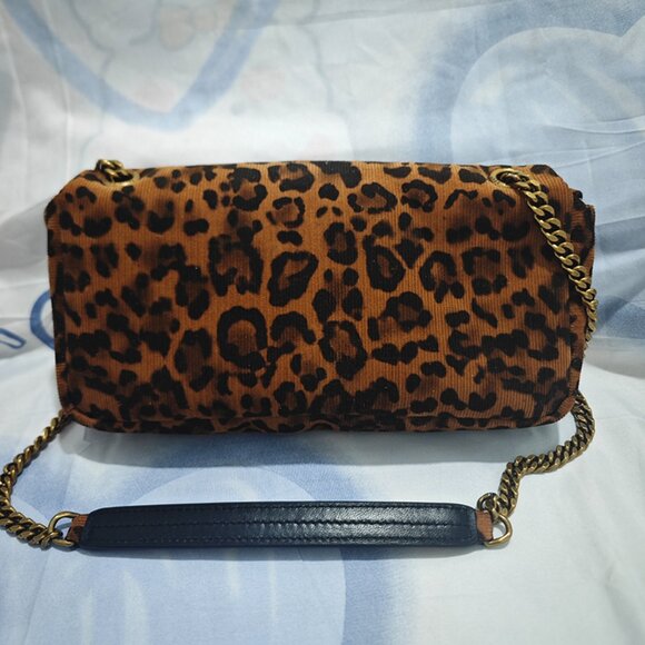 Saint Laurent Leopard Print Shoulder Bag - Picture 3 of 8
